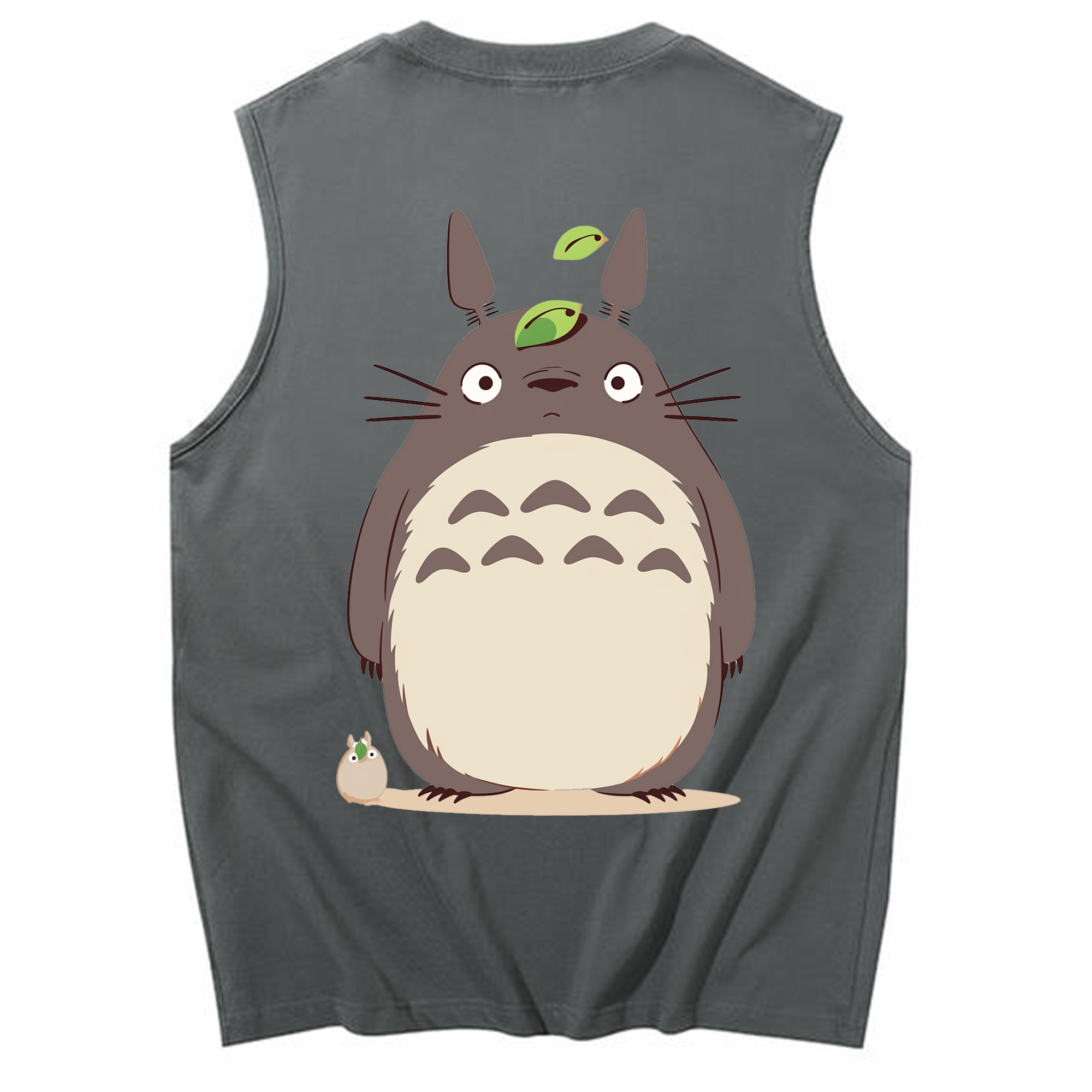 （画像用） となりのトトロ 草壁メイ 草壁サツキ My Neighbor Totoro Satsuki Kusakabe Mei Kusakabe コットン100％タンクトップ（背面プリント）